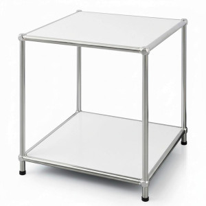 Floordirekt Regal Concept Epure Mk-012, Weiß, Metall, 40x46x40 cm, stehend, Wohnzimmer, Regale, Bücherregale