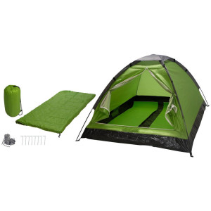 Zelt Cmps-29841, Grün, Metall, Kunststoff, Textil, 145x100x205 cm, Freizeit, Campingzubehör, Campingausrüstung
