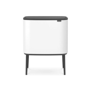 Brabantia Abfalleimer, Weiß, Kunststoff, 34 L, 54x68x31.5 cm, Küchen, Küchenausstattung, Mülleimer