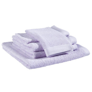 Bio:Vio Frottierset Davila, Flieder, Textil, 5-teilig, Uni, Textiles Vertrauen - Oeko-Tex®, Gots, angenehm weich, hochwertige Qualität, Bordüre,