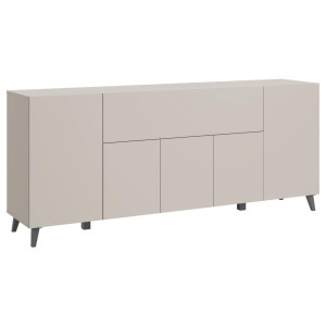 P & B Sideboard, Beige, Kaschmir, Kunststoff, 5 Fächer, 180x76x37.5 cm, Fsc, stehend, Wohnzimmer, Kommoden & Sideboards, Sideboards