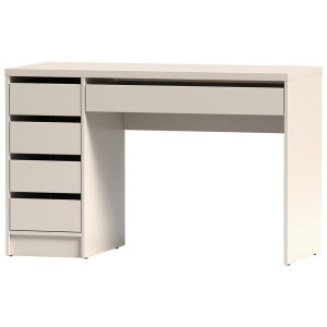 Livetastic Schreibtisch, Kaschmir, Holzwerkstoff, 5 Schublade(n) Schubladen, rechteckig, 55x77.6x120 cm, Arbeitszimmer, Schreibtische, Bürotische