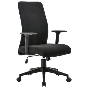 Carryhome Drehstuhl, Schwarz, Metall, Kunststoff, Textil, Drehkreuz, 62x102.5-112x57 cm, Arbeitszimmer, Bürostühle, Drehstühle