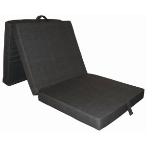 Boxxx Klappmatratze, Dunkelgrau, Textil, H2, 70x190 cm, Oeko-Tex® Standard 100, wendbar, Tragegriffe, Schlafzimmer, Matratzen Shop, Matratzen,