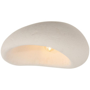 Collett's Monde Deckenleuchte, Weiß, Metall, Kunststoff, Wellen,Wellen, oval,oval, 43x32x60 cm, RoHS, CE, Lampen & Leuchten, Innenbeleuchtung,