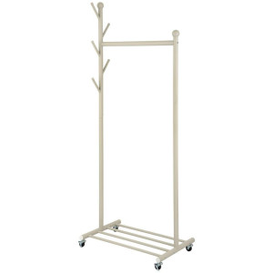Mid.you Kleiderwagen, Beige, Kaschmir, Metall, 68x171x43 cm, Jackenhalter, Garderobe, Garderobenständer