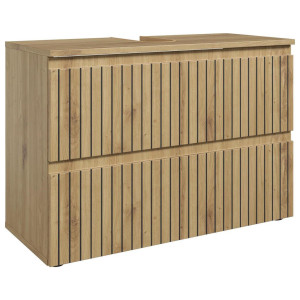 Mid.you Waschbeckenunterschrank, Eiche Artisan, Kunststoff, 2 Schublade(n) Schubladen, 80x57x36 cm, stehend, Badezimmer, Badezimmerschränke,