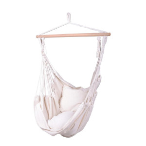 Gardenson Hängesessel, Natur, Beige, Textil, Kastanie,Kastanie, Hartholz, Füllung: Baumwollfüllung,Polypropylen,Baumwollfüllung, 90x120x60 cm,
