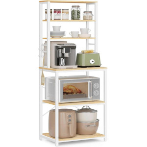 Mid.you Regal, Weiß, Eiche, Metall, Holzwerkstoff, 60x167x40 cm, Wohnzimmer, Regale, Bücherregale