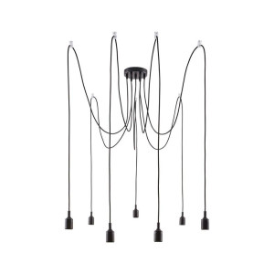 Paulmann Hängeleuchte, Schwarz, Metall, Kunststoff, 15x200x15 cm, LED-Leuchtmittel austauschbar, Lampen & Leuchten, Innenbeleuchtung, Leuchten nach