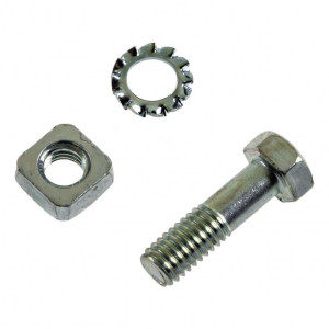 1Tek Origine Boulon de fixation couronne Peugeot 103 / MBK 51 (Écrou carrée)- Rou
