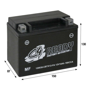 C4 Batterie gel CBTX12-FA