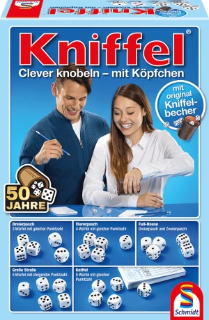 Schmidt Würfelspiel Kniffel mit Lederwürfelbecher