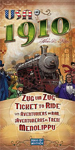 Asmodee Brettspiel Zug um Zug | 1910 USA - Erweiterung