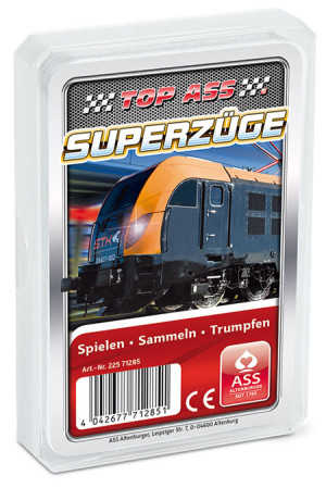 Kartenspiel TOP ASS - Superzüge Quartett