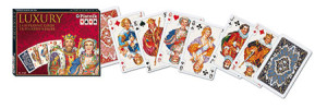 Piatnik Kartenspiel Luxury Rommé, Canasta, Bridge