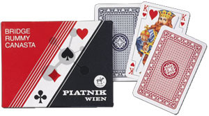 Piatnik Kartenspiel Standard Bridge, Rommé, Canasta Spielkarten