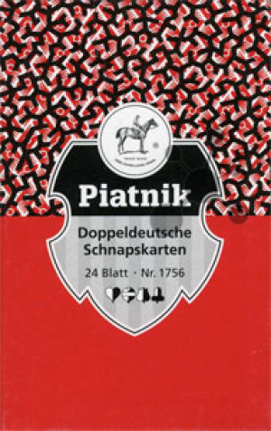 Piatnik Kartenspiel Doppeldeutsche Schnapskarten Blitz rot
