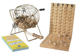 Brettspiel Longfield Bingo/Lotto Komplettset