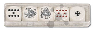 Piatnik Würfelspiel Pokerwürfel 16 mm (5 Stück)