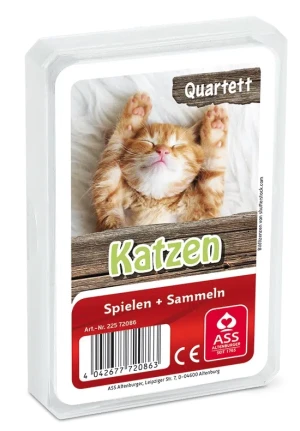 Kartenspiel Tier-Quartett - Katzen
