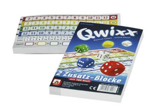 Würfelspiel Qwixx: Das Original - Ersatzblöcke (2er)