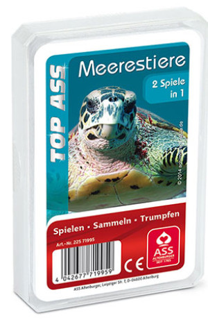 Kartenspiel TOP ASS - Meerestiere Quartett