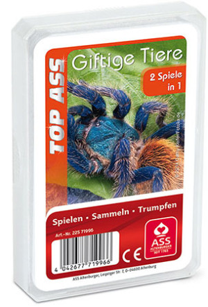 Kartenspiel TOP ASS - Giftige Tiere Quartett