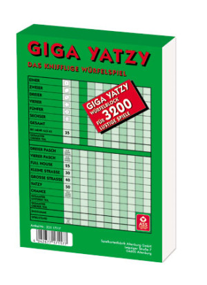 Würfelspiel Giga Yatzy Block