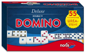 Noris Spiel Deluxe - Domino Doppel 9 in Magnetschachtel