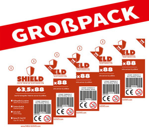 Shield 1 - (100er Großpack) 100 Super Premium Kartenhüllen für Kartengröße 63,5 x 88 mm