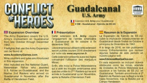 Brettspiel Conflict of Heroes - Guadalcanal Army Expansion (en)