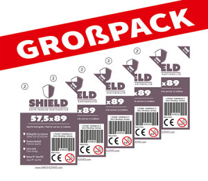 Shield 2 - (100er Großpack) 100 Super Premium Kartenhüllen für Kartengröße 57,5 x 89 mm