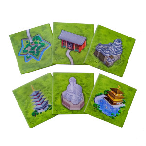 Asmodee Brettspiel Carcassonne | Klöster/Tempel in Japan - Erweiterung