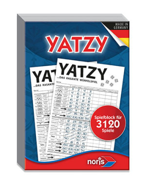 Noris Spiel Yatzy - Spielblock für 3120 Spiele
