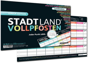 Spiel Stadt Land Vollpfosten - Junior Edition (DINA4-Format)