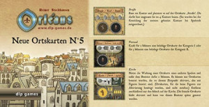 Brettspiel Orléans | Ortskarten (Edition 5) - Erweiterung
