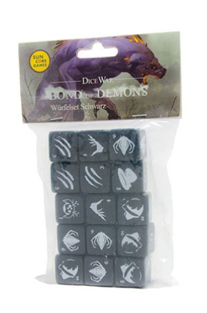 Würfelspiel DiceWar | Bond of Demons - Würfelset schwarz