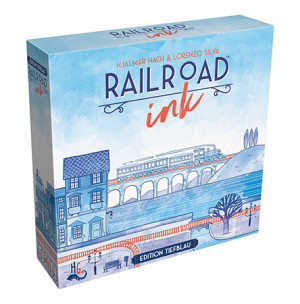 Würfelspiel Railroad Ink: Tiefblau