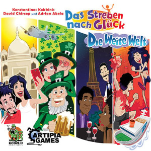 Brettspiel Das Streben nach Glück | Die weite Welt - Erweiterung