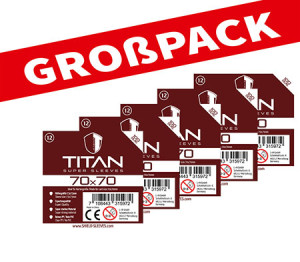 Shield Titan 12 - (100er Großpack) 100 Super Sleeves für Kartengröße 70 x 70 mm