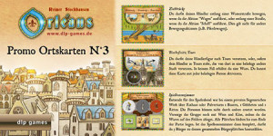 Brettspiel Orléans | Promo Ortskarten (Sonderedition 3) - Erweiterung
