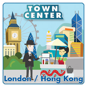 Brettspiel Town Center: London/ Hong Kong - Erweiterung (en)
