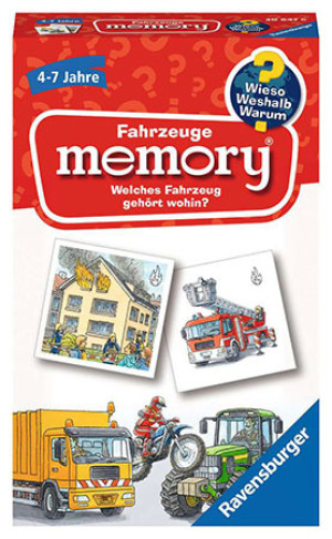 Ravensburger Kartenspiel Wieso? Weshalb? Warum? Fahrzeuge memory
