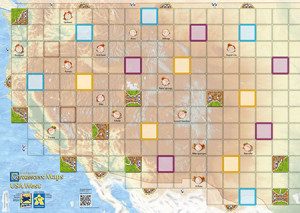 Asmodee Kartenspiel Carcassonne | Karte: USA-West - Zusatzmaterial