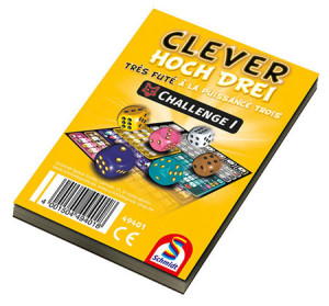 Schmidt Würfelspiel Clever hoch Drei Challenge Block