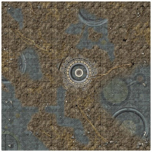 Brettspiel Battle Systems | Alien Catacombs - Spielmatte (60x60cm)