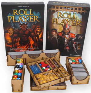Brettspiel e-Raptor - Sortiereinsatz für Roll Player aus Holz