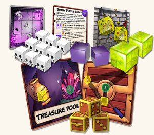 Mirakulus Kartenspiel Dungeon Drop: 4 Mini-Erweiterungen