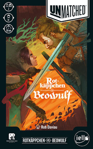 Kartenspiel Unmatched - Rotkäppchen vs. Beowulf
